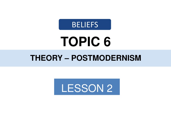 beliefs n.w