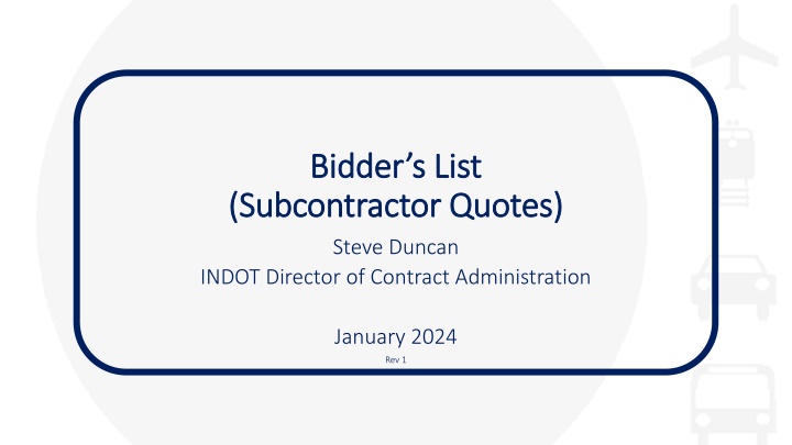 bidder s list bidder s list subcontractor quotes n.w
