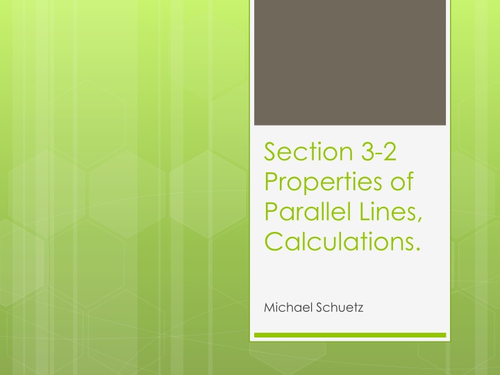 section 3 2 properties of parallel lines n.w