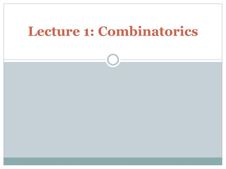 lecture 1 combinatorics n.w