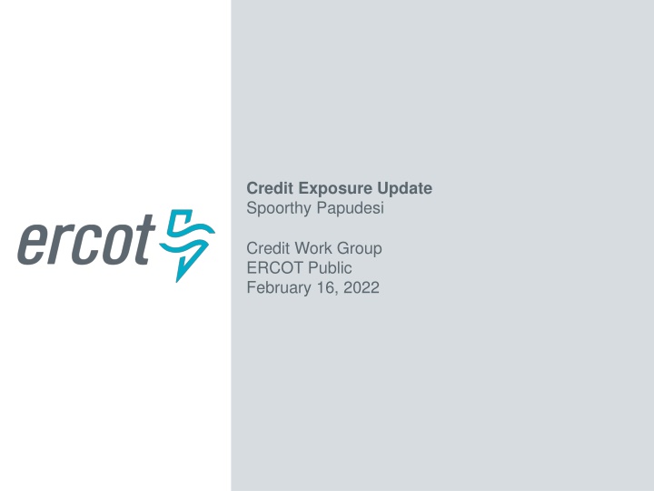 credit exposure update spoorthy papudesi n.w