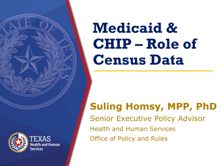 medicaid chip role of census data n.w