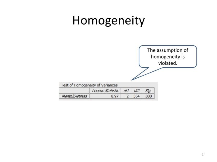 homogeneity n.w