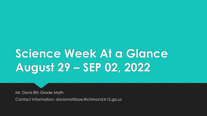 science week at a glance august 29 sep 02 2022 n.w
