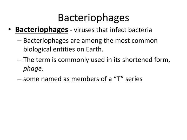 bacteriophages n.w