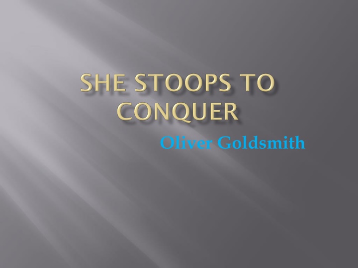 oliver goldsmith n.w