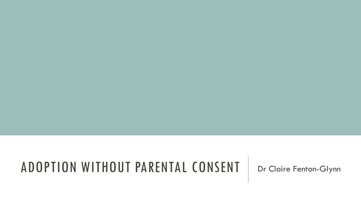 adoption without parental consent n.w