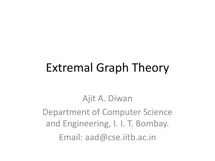 extremal graph theory n.w