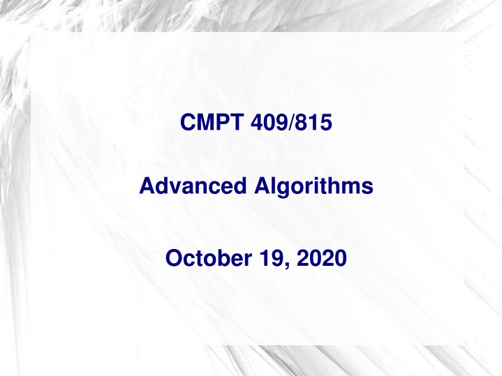 cmpt 409 815 n.w