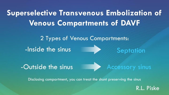 superselective transvenous embolization of venous n.w
