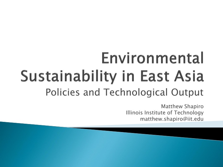 Policies and Technological Output in East Asia