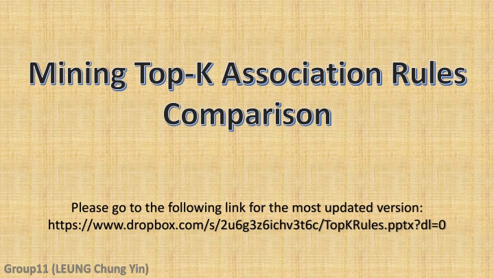mining top k association rules comparison n.w