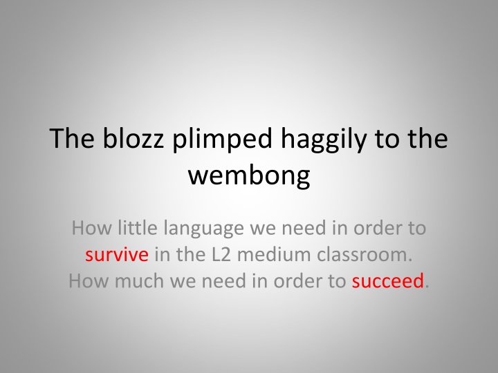 the blozz plimped haggily to the wembong n.w