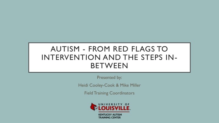 autism from red flags to intervention n.w