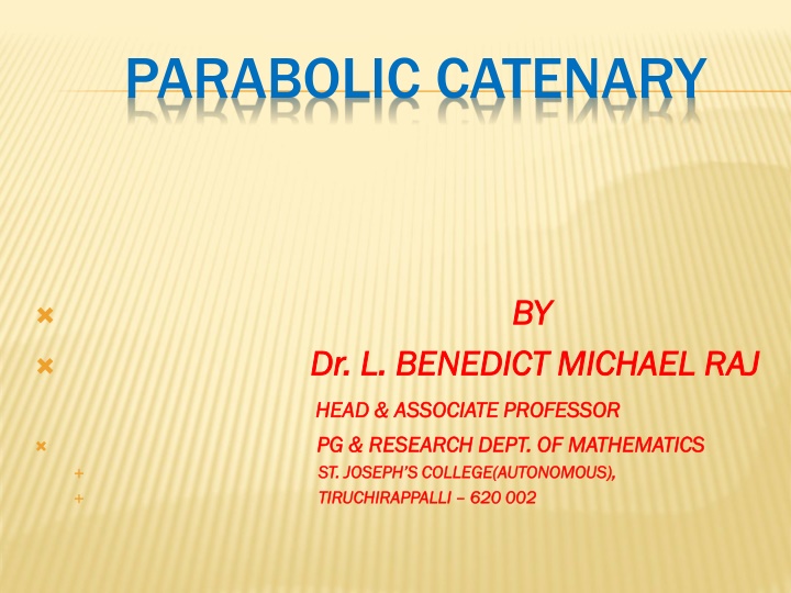 parabolic catenary n.w