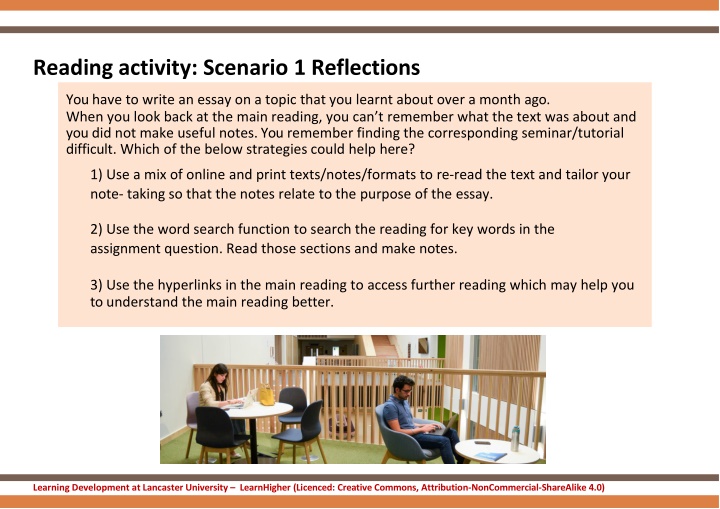 reading activity scenario 1 reflections n.w