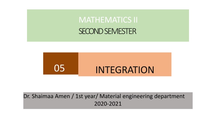 mathematicsii secondsemester n.w