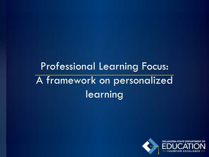 professional learning focus a framework n.w