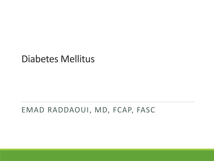 diabetes mellitus n.w