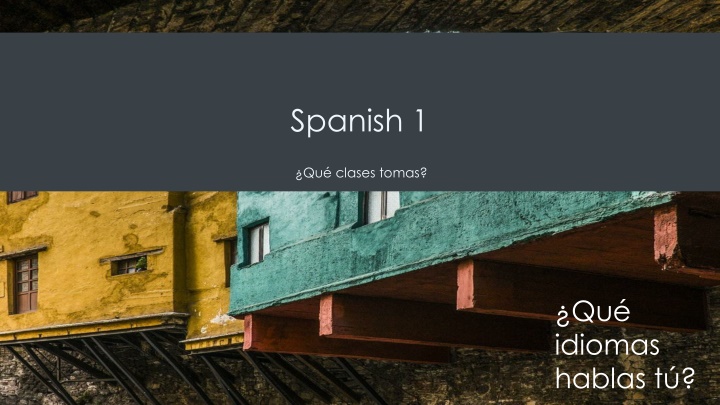spanish 1 n.w