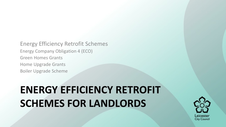 energy efficiency retrofit schemes energy company n.w