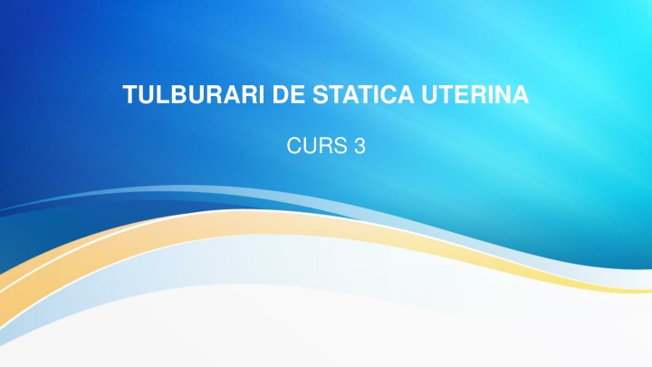 tulburari de statica uterina n.w