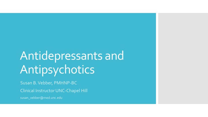 antidepressants and antipsychotics n.w