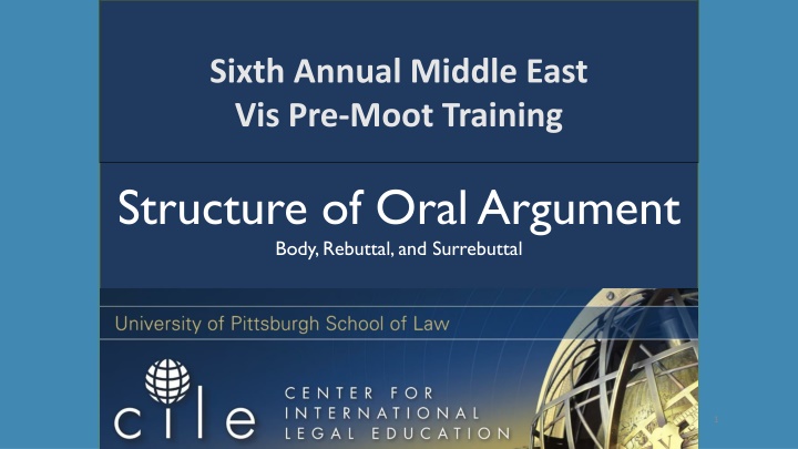 sixth annual middle east vis pre moot training n.w