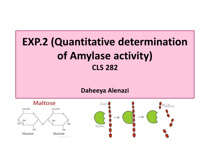exp 2 quantitative determination of amylase n.w