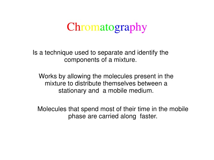 chromatography n.w