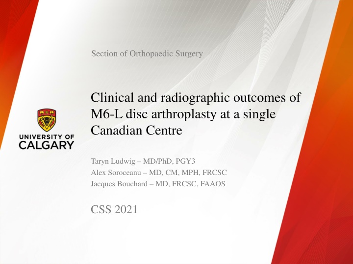 section of orthopaedic surgery n.w