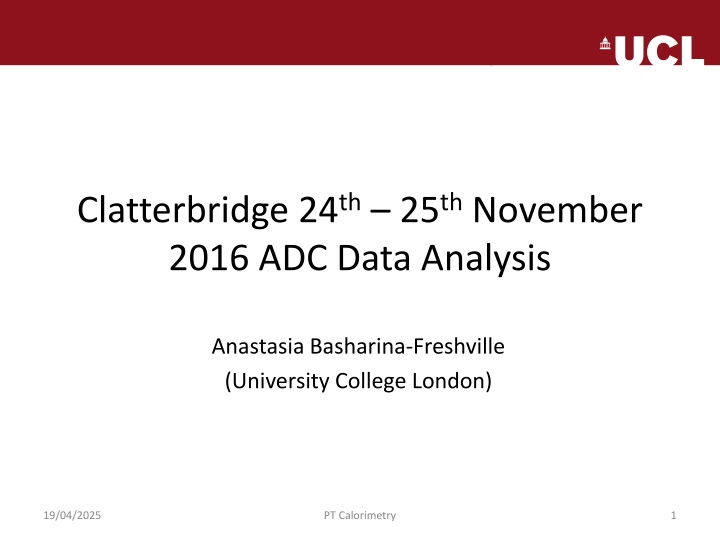 clatterbridge 24 th 25 th november 2016 adc data n.w