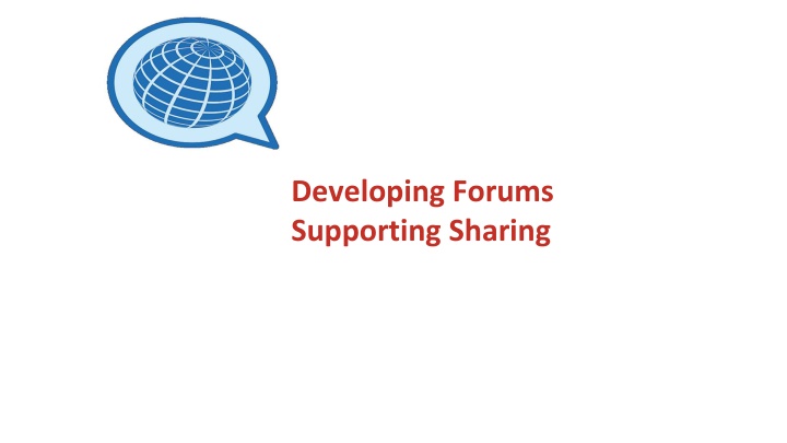 developing forums supporting sharing n.w