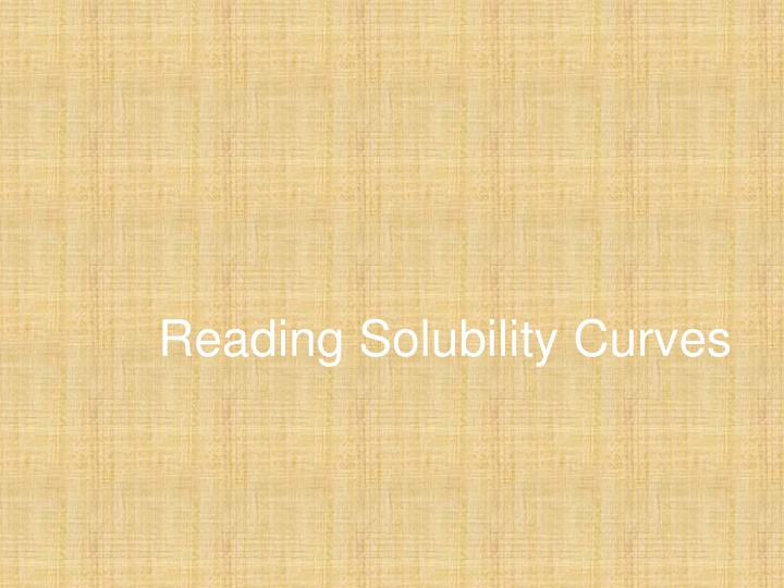 reading solubility curves n.w