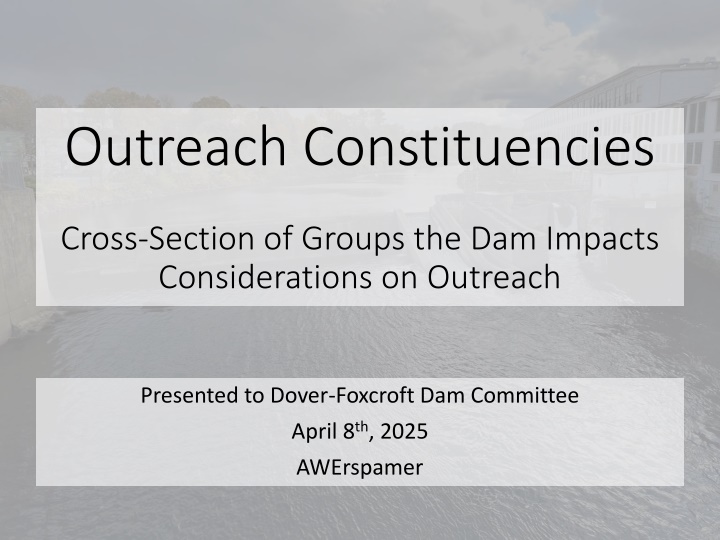 outreach constituencies n.w