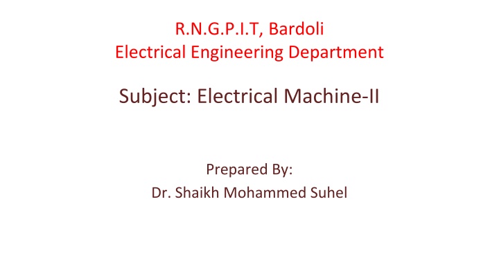 r n g p i t bardoli electrical engineering n.w