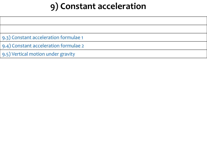 9 constant acceleration n.w