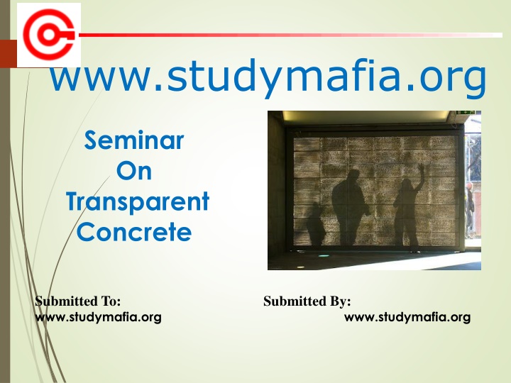 Transparent Concrete - Smart Construction Material with Light-Transmitting Properties