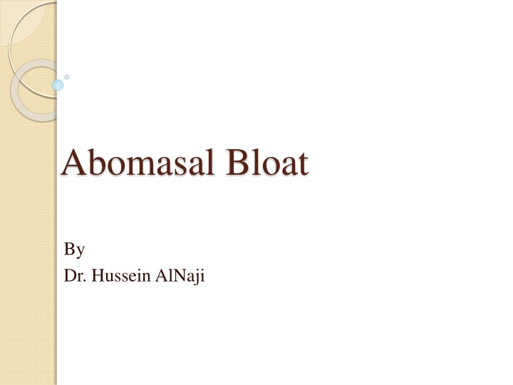 abomasal bloat n.w