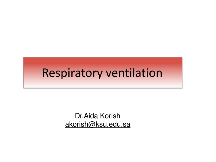 respiratory ventilation n.w