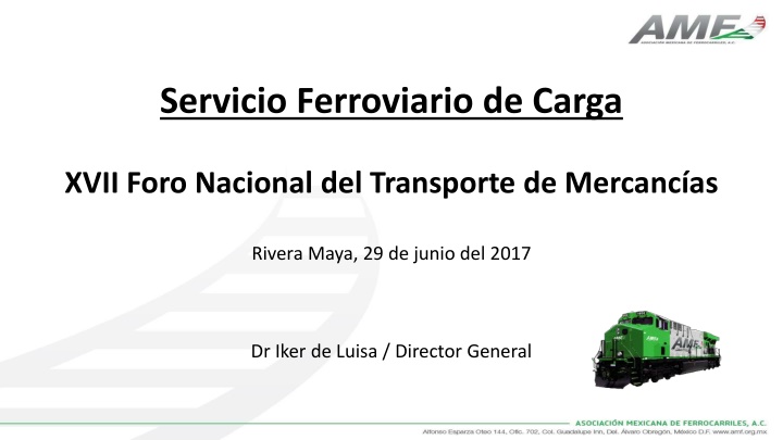 servicio ferroviario de carga n.w