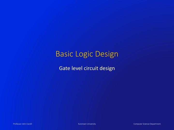 basic logic design n.w