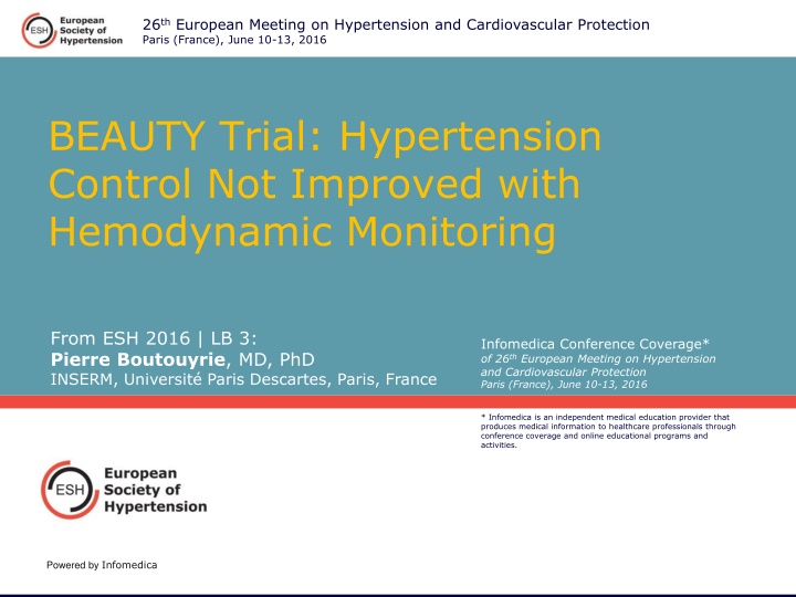 26 th european meeting on hypertension n.w