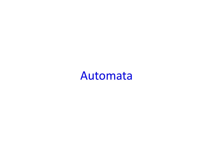automata n.w