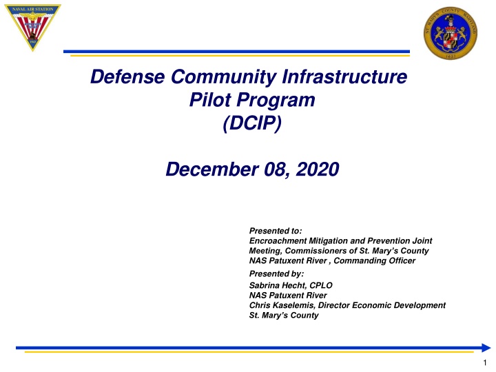defense community infrastructure pilot program n.w