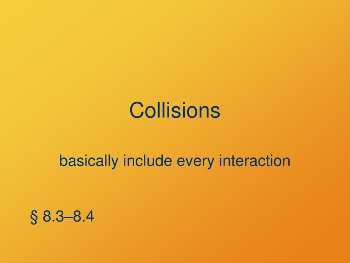 collisions n.w