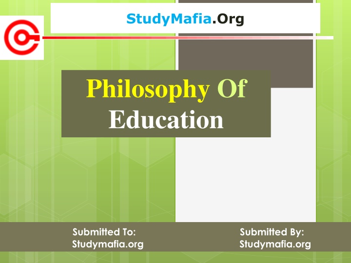 Philosophy of Education: Components and Role