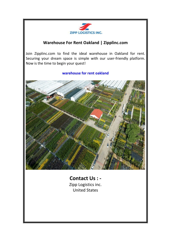 warehouse for rent oakland zipplinc com n.w