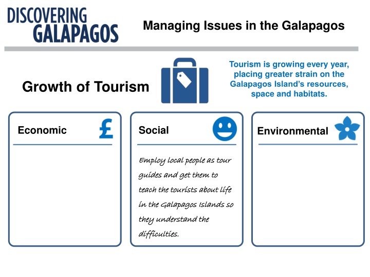 managing issues in the galapagos n.w