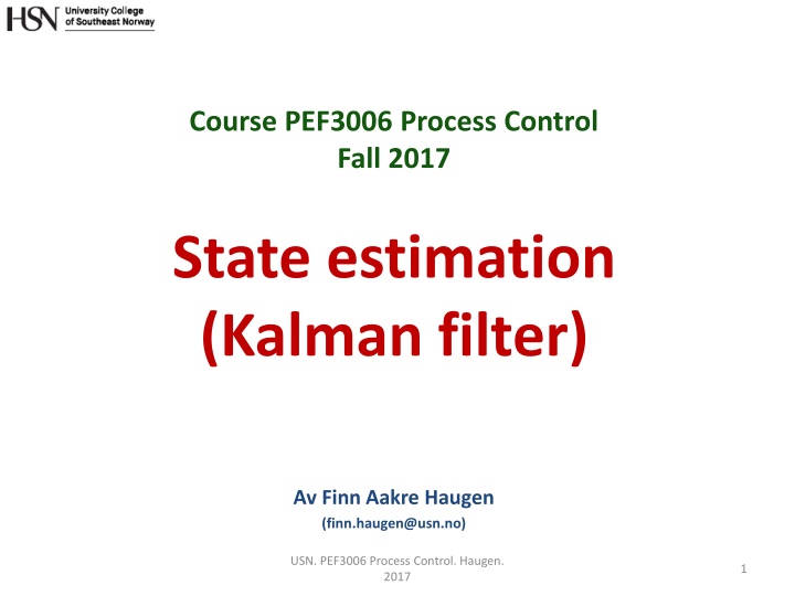 course pef3006 process control fall 2017 n.w